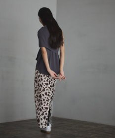 CRAFT STANDARD BOUTIQUE ヒョウ柄プリントIラインスカート