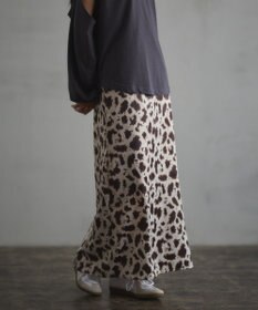 CRAFT STANDARD BOUTIQUE ヒョウ柄プリントIラインスカート