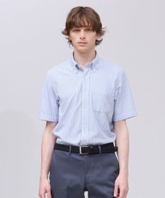 J.PRESS MEN 【吸水速乾 / 抗菌防臭 / 遮熱 / 防シワ】【J.PRESS OXFORD JERSEY】カノコインレイ半袖 シャツ / B.D.