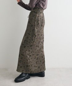 CRAFT STANDARD BOUTIQUE ヒョウ柄プリントIラインスカート