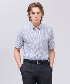 J.PRESS MEN 【吸水速乾 / 抗菌防臭 / 遮熱 / 防シワ】【J.PRESS OXFORD JERSEY】カノコインレイ半袖 シャツ / B.D.