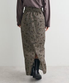 CRAFT STANDARD BOUTIQUE ヒョウ柄プリントIラインスカート