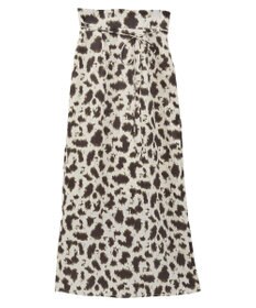 CRAFT STANDARD BOUTIQUE ヒョウ柄プリントIラインスカート