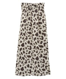 CRAFT STANDARD BOUTIQUE ヒョウ柄プリントIラインスカート