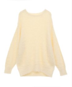 earth music&ecology モヘヤライクレースニット