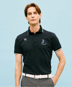 23区GOLF 【MEN】ハニカム鹿子 半そでポロシャツ