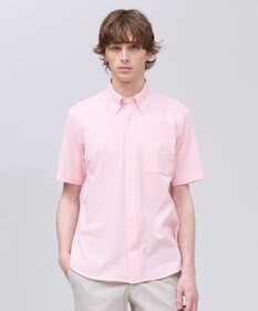 J.PRESS MEN 【吸水速乾 / 抗菌防臭 / 遮熱 / 防シワ】【J.PRESS OXFORD JERSEY】カノコインレイ半袖 シャツ / B.D.