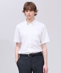 J.PRESS MEN 【吸水速乾 / 抗菌防臭 / 遮熱 / 防シワ】【J.PRESS OXFORD JERSEY】カノコインレイ半袖 シャツ / B.D.