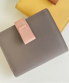 Atelier nuu 日本製 本革 バイカラーnoble 二つ折れウォレット