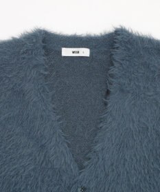 WEGO 【2025秋冬新作/ユニセックス着用ITEM/SMLサイズ展開】フェザーニットカーディガン