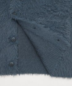 WEGO 【2025秋冬新作/ユニセックス着用ITEM/SMLサイズ展開】フェザーニットカーディガン