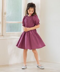 組曲 KIDS 【150-160㎝】チェック ワンピース