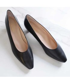 Pointer 【3.5cmヒール】日本製 高級本革ローヒールパンプス