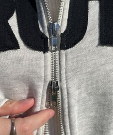 WEGO ロゴZIPショートパーカー