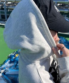 WEGO ロゴZIPショートパーカー