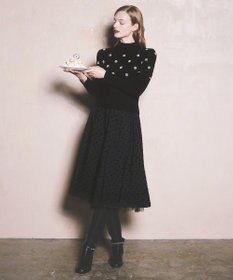 TOCCA 【洗える！】PEARL BOUQUET KNIT プルオーバー