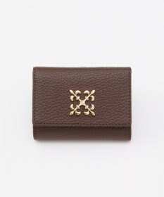 russet 《soeru》モノグラムプレート三つ折りウォレット(SO-397)