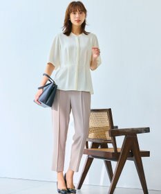 ANY SIS S 【接触冷感・UVカット・速乾】コンフォートビューティサテン ブラウス