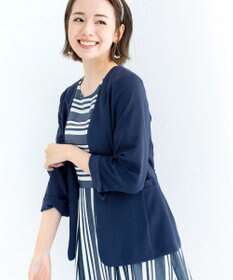 Tiaclasse 【洗える】 1枚でサマになるマルチボーダーワンピース