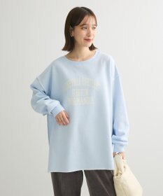 Green Parks 裏起毛配色ステッチロゴチュニック