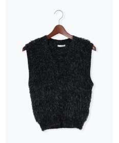 Te chichi シャギーヤーンVネックベスト