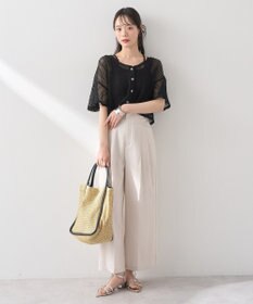 earth music&ecology ＳＥＴ２点レースカーディガン＋レイヤードインナー