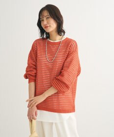 Green Parks メッシュニットチュニック