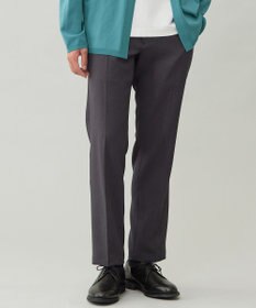 UNFILO MENS 【OCEANS 雑誌・web・YouTube 掲載】WOOL TOUCH 機能美パンツ スリム【東レ開発のウール見え高機能素材】