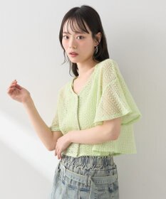 earth music&ecology ＳＥＴ２点レースカーディガン＋レイヤードインナー