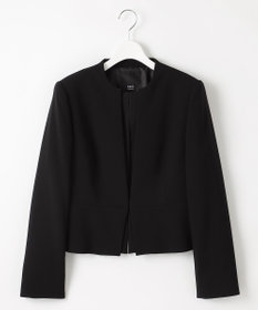 自由区 FORMAL 【ウォッシャブル対応】ドビーボーダーリボン ジャケット+ワンピース