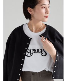 Te chichi パール&ロゴプリントTシャツ