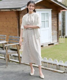 Tiaclasse L 【洗える】ノーカラーシアーシャツ