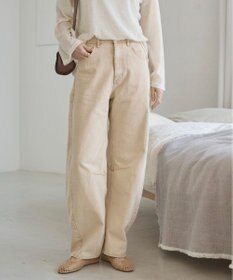 WEGO 【ANGIE VINTAGE】バレルレッグデニムパンツ