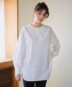 #Newans 【洗濯機可】シャーリングカフスシャツ