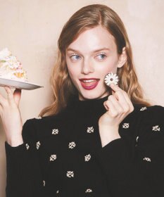 TOCCA 【洗える！】PEARL BOUQUET KNIT プルオーバー