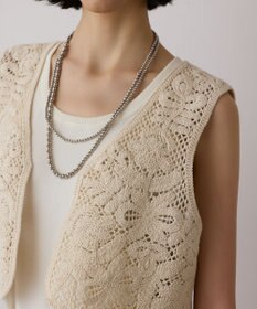 GRACE CONTINENTAL メッシュembジレ