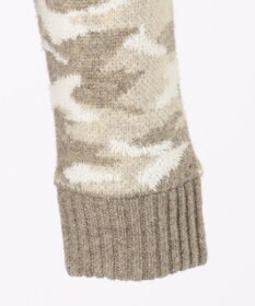 JOSEPH ABBOUD MOUNTAIN 【UNISEX】ラムウール×モールカモフラ フルZIPニット