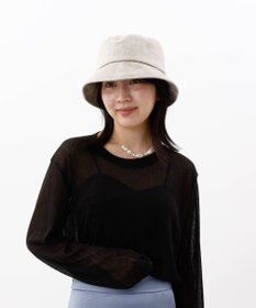 AURORA 【 LANVIN COLLECTION（ランバン コレクション） 】ラメツイードクロッシェハット