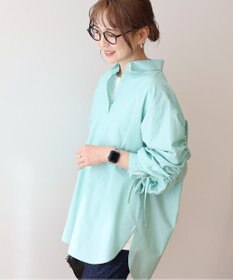 AMERICAN HOLIC 【WEB限定】イージーケアバックギャザーリボンシャツ