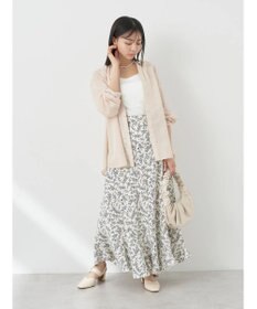 earth music&ecology シアーギャザーネックブラウス