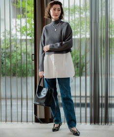 23区 【洗える】レイヤードコンビ ニット