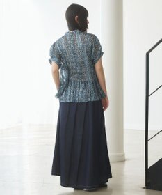 J.PRESS YORK STREET 【WOMEN】オリジナルタイルプリント ブラウス