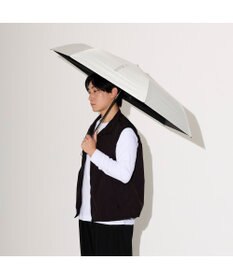 MOONBAT 【WEB限定】MIZUNO  (ミズノ) BIGロゴ 無地 日傘 折りたたみ傘 自動開閉 1プッシュ パラソル 晴雨兼用 軽量 一級遮光 遮熱効果 遮光率100% UV遮蔽100%