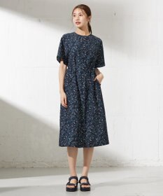 J.PRESS LADIES 【洗える】ボタニカルプリント ワンピース