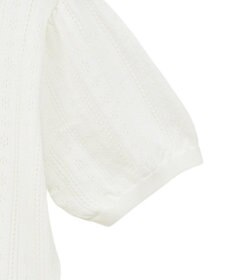 earth music&ecology ナローリボンペプラムニットカーディガン