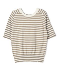 BEIGE， JULIE / コットンシルク 2WAY半袖ニット