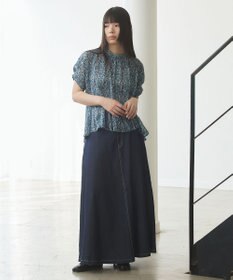 J.PRESS YORK STREET 【WOMEN】オリジナルタイルプリント ブラウス