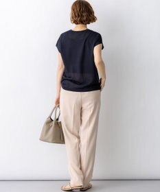 23区 L 【先行予約】シャイニーシアー ノースリーブ ニット