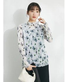 CRAFT STANDARD BOUTIQUE プリント柄スタンドネックプルオーバー