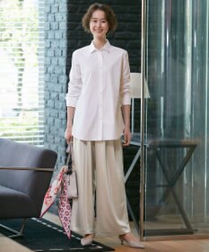 自由区 L 【洗える】チンツサテンタンブラー ワイドパンツ